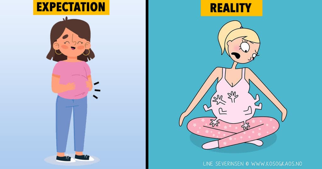 Pregnancy Expectation vs. Reality